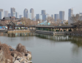 天津塘沽河滨公园,滨海新区的绿色明珠，休闲文化的聚集地